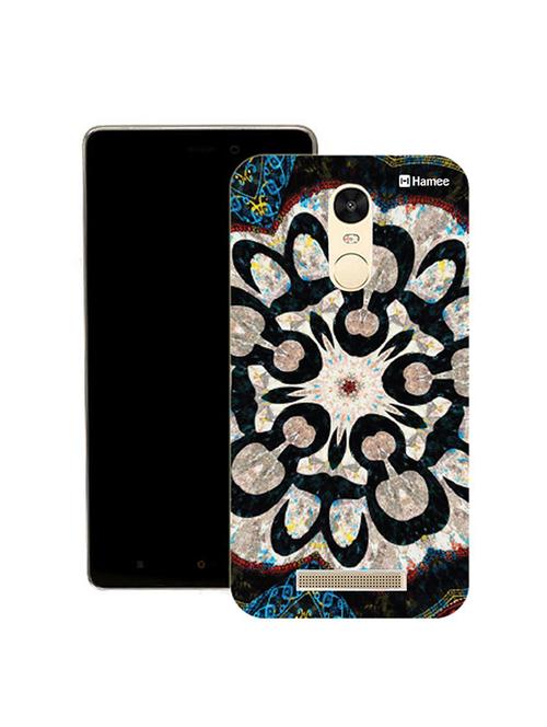customizable hamee original cover thin fit plastic hard back case cover for lenovo vibe k5 note (black white kaleidoscope) - 12706440 - Very Small Image - 1
