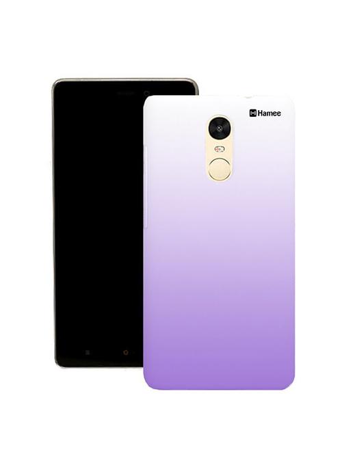 customizable hamee original cover thin fit plastic hard back case cover for lenovo vibe k5 note (purple ombre) - 12706444 - Very Small Image - 1