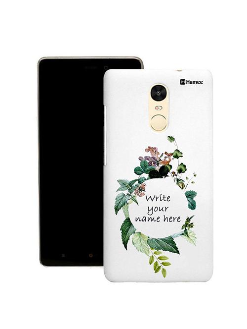 customizable hamee original cover thin fit plastic hard back case cover for lenovo vibe k5 note (write your own name in flowers) - 12706455 - Very Small Image - 1