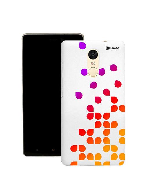 customizable hamee original cover thin fit plastic hard back case cover for lenovo vibe k5 note (digital petals) - 12706470 - Very Small Image - 1