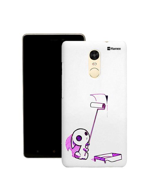 customizable hamee original cover thin fit plastic hard back case cover for lenovo vibe k5 note (black little monster) - 12706472 - Very Small Image - 1