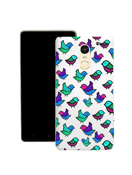 customizable hamee original cover thin fit plastic hard back case cover for lenovo vibe k5 note (blue birds) - 12706482 - Very Small Image - 1