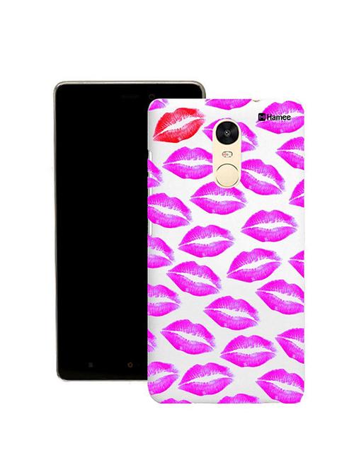 customizable hamee original cover thin fit plastic hard back case cover for lenovo vibe k5 note (pink lips) - 12706489 - Very Small Image - 1