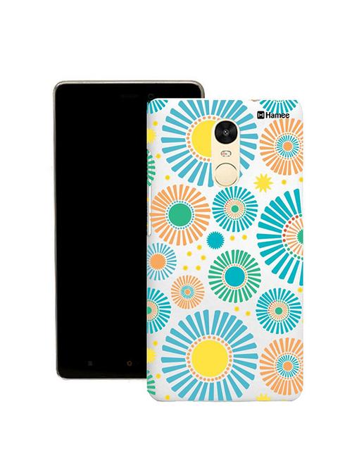 customizable hamee original cover thin fit plastic hard back case cover for lenovo vibe k5 note (floral bloom / blue) - 12706522 - Very Small Image - 1