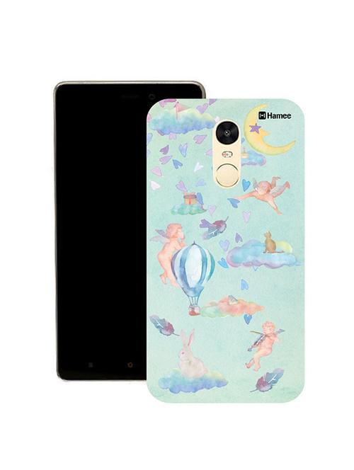 customizable hamee original cover thin fit plastic hard back case cover for lenovo vibe k5 note (blue cupids) - 12706528 - Very Small Image - 1
