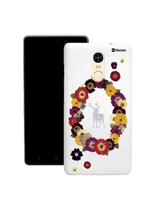 customizable hamee original cover thin fit plastic hard back case cover for lenovo vibe k5 note (flower garland) - 12706537 - Very Small Image - 1