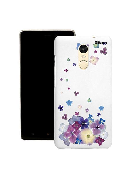 customizable hamee original cover thin fit plastic hard back case cover for lenovo vibe k5 note (purple falling flowers) - 12706540 - Very Small Image - 1