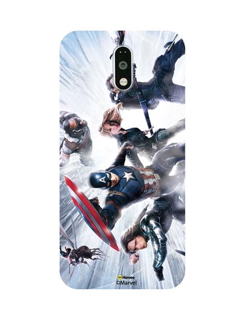 hamee marvel civil war captain america iron man licensed hard back case cover for lenovo vibe k6 note cover ( team cap 3) - 12706798 - Very Small Image - 1
