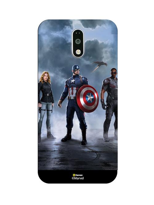hamee marvel civil war captain america iron man licensed hard back case cover for lenovo vibe k6 note cover ( team cap 4) - 12706799 - Very Small Image - 1