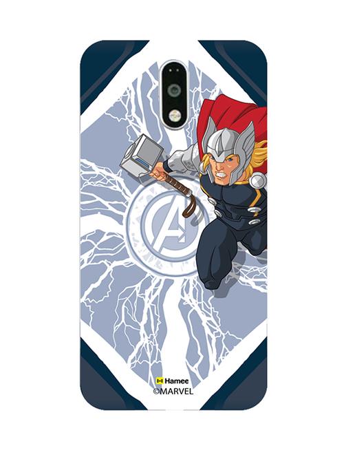 hamee original marvel character licensed cover slim fit plastic hard back case cover for lenovo vibe k6 note (thor / gray) - 12706861 - Very Small Image - 1