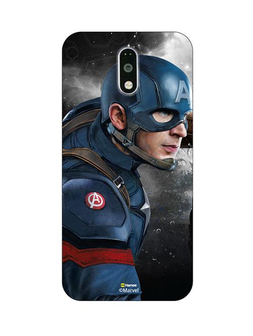 hamee marvel civil war captain america iron man licensed hard back case cover for lenovo vibe k6 note cover - design 4 - 12706889 - Very Small Image - 1