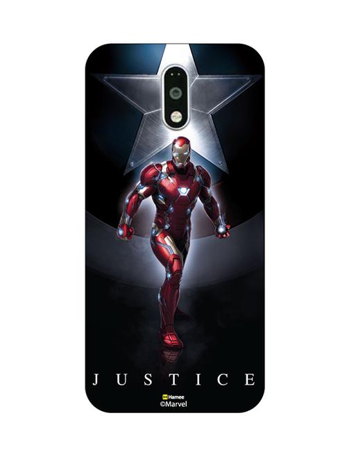 hamee marvel civil war captain america iron man licensed hard back case cover for lenovo vibe k6 note cover - design 8 - 12706893 - Very Small Image - 1