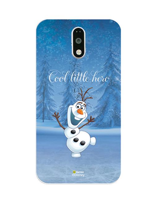 hamee disney princess frozen official licensed cover hard back case cover for lenovo vibe k6 note (olaf / cool) - 12706978 - Very Small Image - 1