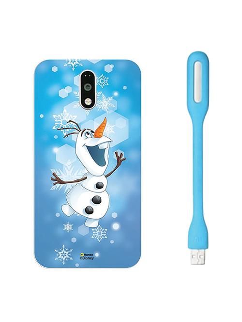 hamee disney frozen princess licensed hard back case cover for lenovo vibe k6 note cover with free led light - combo 33 - 12707005 - Very Small Image - 1