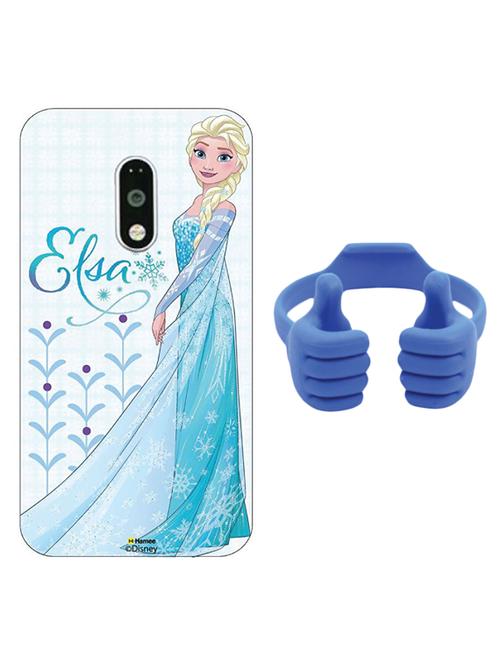 hamee disney frozen princess licensed hard back case cover for lenovo vibe k6 note cover with free mobile stand - combo 40 - 12707009 - Very Small Image - 1