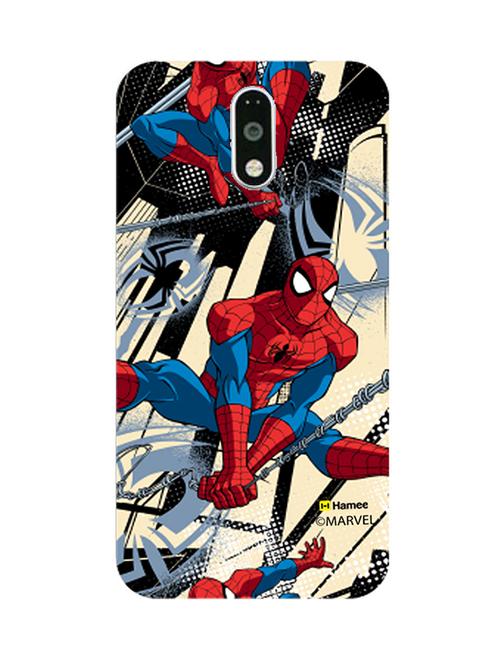 hamee marvel ultimate spider man licensed slim fit plastic hard back case cover for lenovo vibe k6 note (full / swinging) - 12707075 - Very Small Image - 1