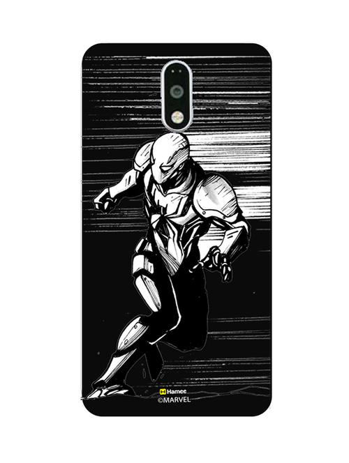 hamee marvel ultimate spider man licensed slim fit plastic hard back case cover for lenovo vibe k6 note (brush pose / white) - 12707081 - Very Small Image - 1