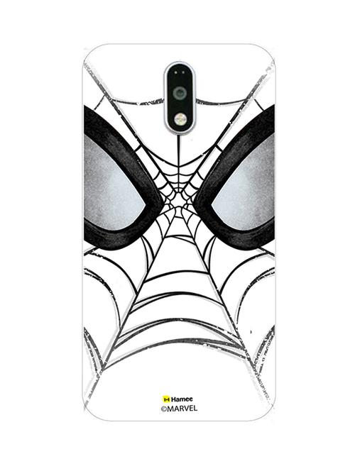 hamee marvel ultimate spider man licensed slim fit plastic hard back case cover for lenovo vibe k6 note (web face / white) - 12707085 - Very Small Image - 1