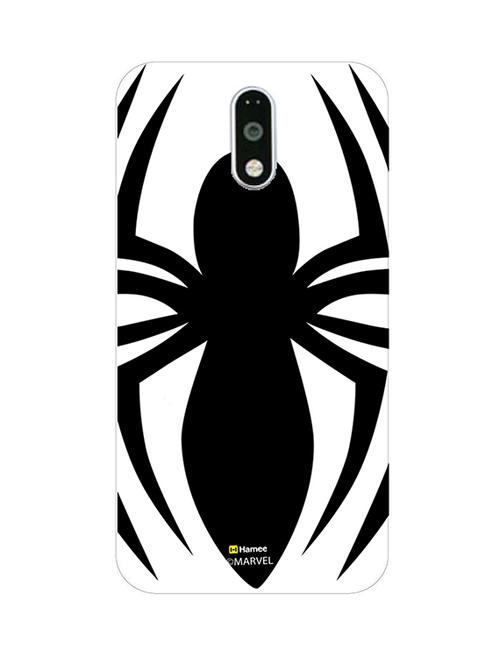 hamee marvel ultimate spider man licensed slim fit plastic hard back case cover for lenovo vibe k6 note (spider logo / black) - 12707094 - Very Small Image - 1