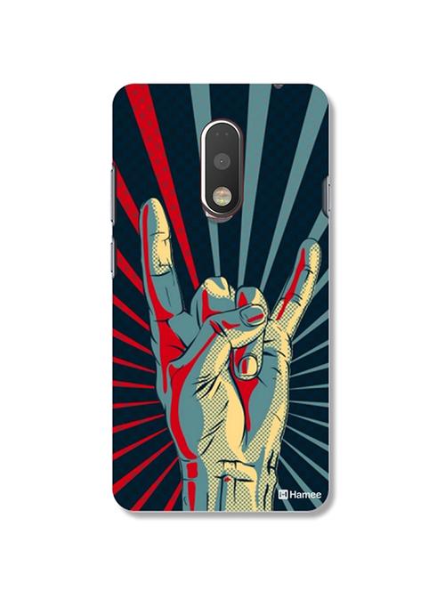 hamee tm thin fit printed hard back case cover for lenovo vibe k6 note cover (hand) - 12707301 - Very Small Image - 1