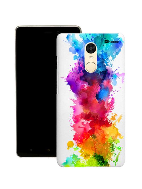 hamee tm thin fit printed hard back case cover for lenovo vibe k6 note cover (splash) - 12707339 - Very Small Image - 1