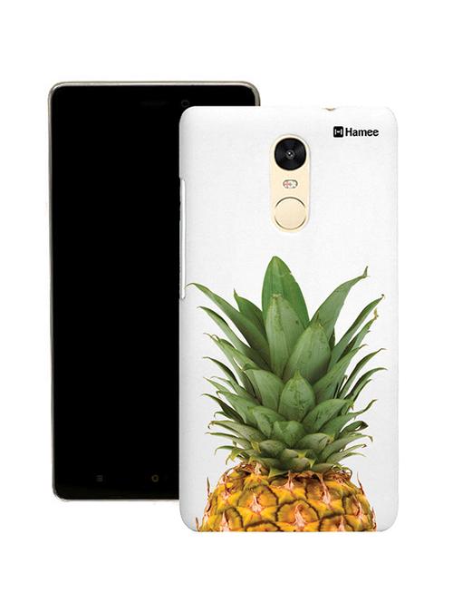 hamee tm thin fit printed hard back case cover for lenovo vibe k6 note cover (pineapple top) - 12707345 - Very Small Image - 1