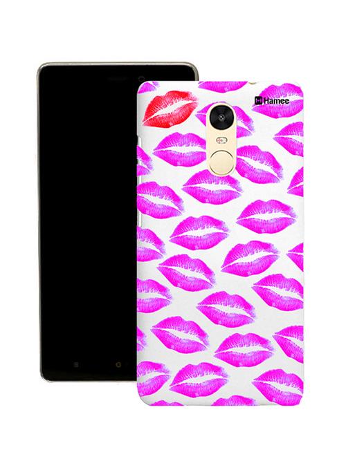 hamee tm thin fit printed hard back case cover for lenovo vibe k6 note cover (lips) - 12707348 - Very Small Image - 1