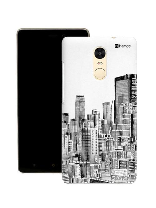 hamee tm thin fit printed hard back case cover for lenovo vibe k6 note cover (city) - 12707410 - Very Small Image - 1