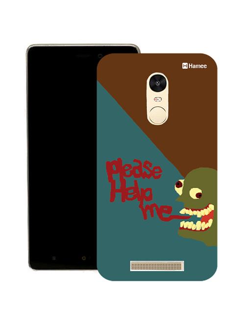 hamee tm thin fit printed hard back case cover for lenovo vibe k6 note cover (help face) - 12707420 - Very Small Image - 1