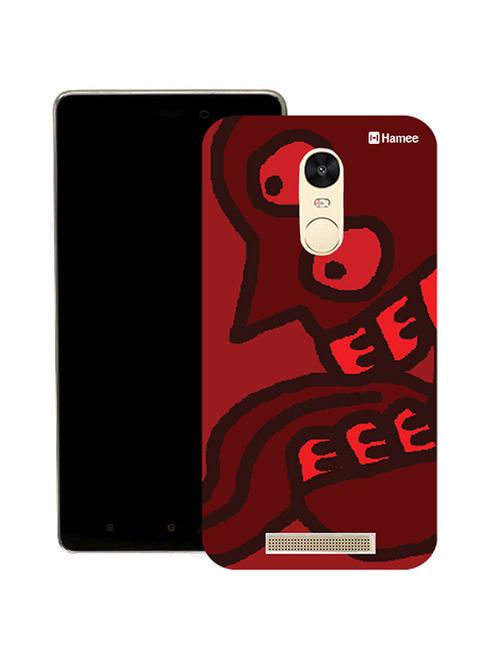hamee tm thin fit printed hard back case cover for lenovo vibe k6 note cover (abstract face 5) - 12707430 - Very Small Image - 1