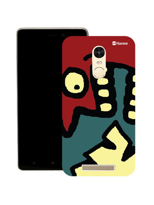 hamee tm thin fit printed hard back case cover for lenovo vibe k6 note cover (abstract face 6) - 12707431 - Very Small Image - 1