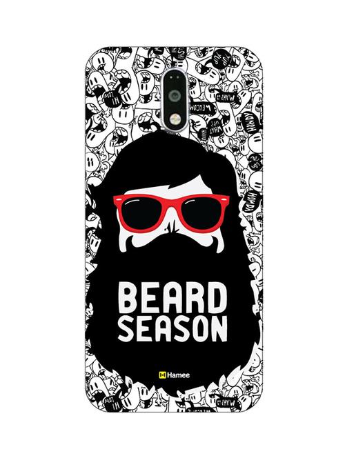 customizable hamee original cover thin fit plastic hard back case cover for lenovo vibe k6 note beared season - 12707500 - Very Small Image - 1