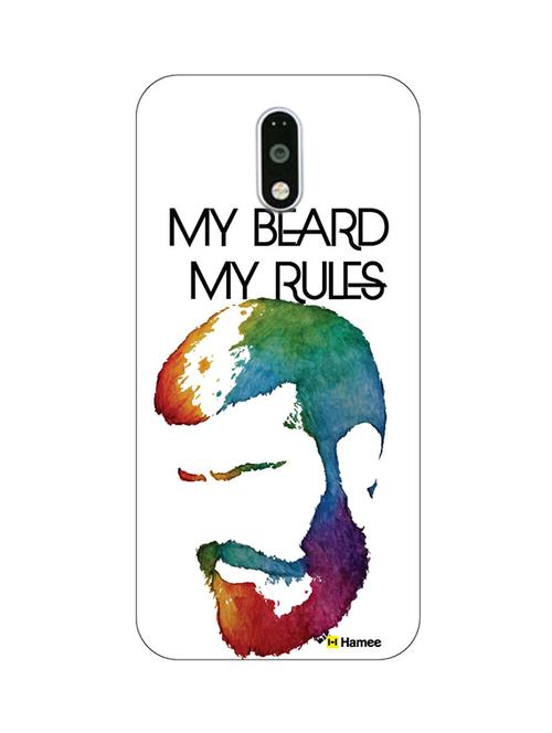 customizable hamee original cover thin fit plastic hard back case cover for lenovo vibe k6 note  my beard my rules - 12707507 - Very Small Image - 1