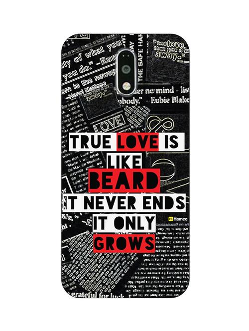 customizable hamee original cover thin fit plastic hard back case cover for lenovo vibe k6 note true love is like beard - 12707512 - Very Small Image - 1
