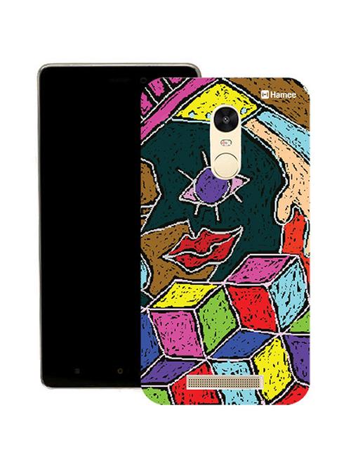 hamee original japanese cover thin fit plastic hard back case cover for lenovo vibe k6 note (girls face colouring) - 12707640 - Very Small Image - 1
