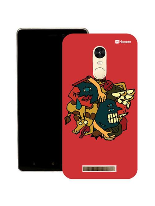 hamee original japanese cover thin fit plastic hard back case cover for lenovo vibe k6 note (tangled faces / pink) - 12707642 - Very Small Image - 1