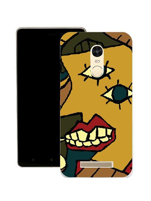 hamee original japanese cover thin fit plastic hard back case cover for lenovo vibe k6 note (mustard face with lips) - 12707643 - Very Small Image - 1