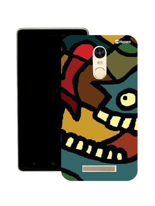 hamee original japanese cover thin fit plastic hard back case cover for lenovo vibe k6 note (grinning face) - 12707652 - Very Small Image - 1