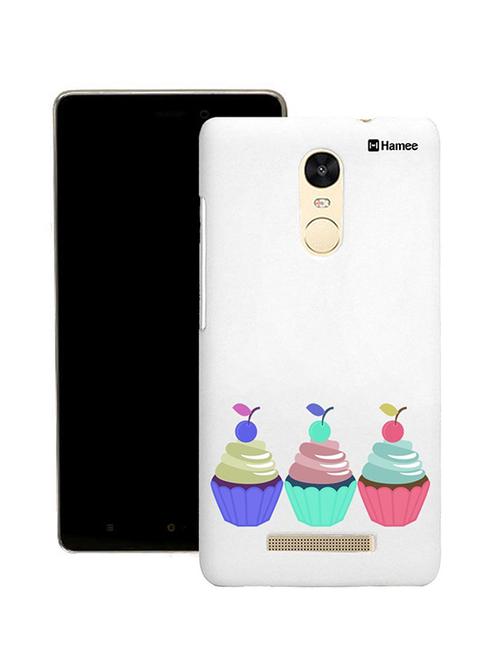 customizable hamee original cover thin fit plastic hard back case cover for lenovo vibe k6 note (three cupcakes) - 12707686 - Very Small Image - 1