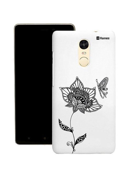 customizable hamee original cover thin fit plastic hard back case cover for lenovo vibe k6 note (henna flower butterfly) - 12707698 - Very Small Image - 1