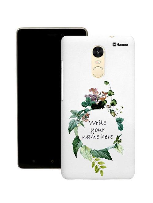 customizable hamee original cover thin fit plastic hard back case cover for lenovo vibe k6 note (write your own name in flowers) - 12707711 - Very Small Image - 1