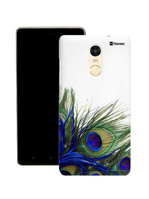 customizable hamee original cover thin fit plastic hard back case cover for lenovo vibe k6 note (peacock feathers) - 12707743 - Very Small Image - 1