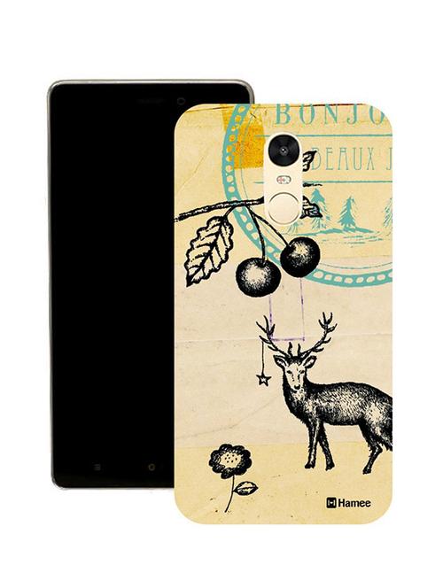 customizable hamee original cover thin fit plastic hard back case cover for lenovo vibe k6 note (deer stamp) - 12707769 - Very Small Image - 1