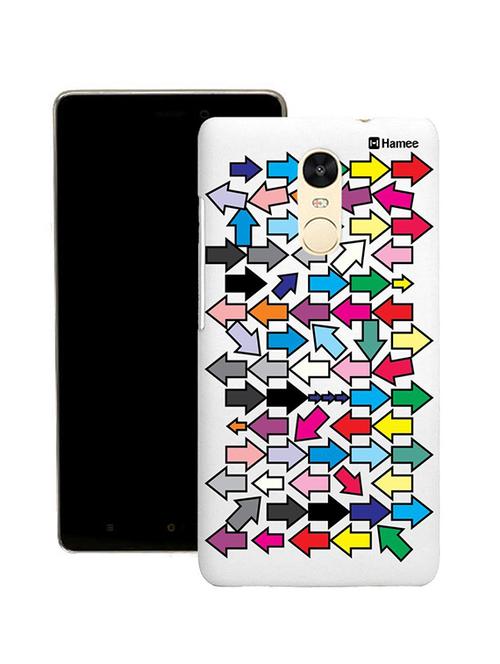 customizable hamee original cover thin fit plastic hard back case cover for lenovo vibe k6 note (multicolour arrows) - 12707781 - Very Small Image - 1