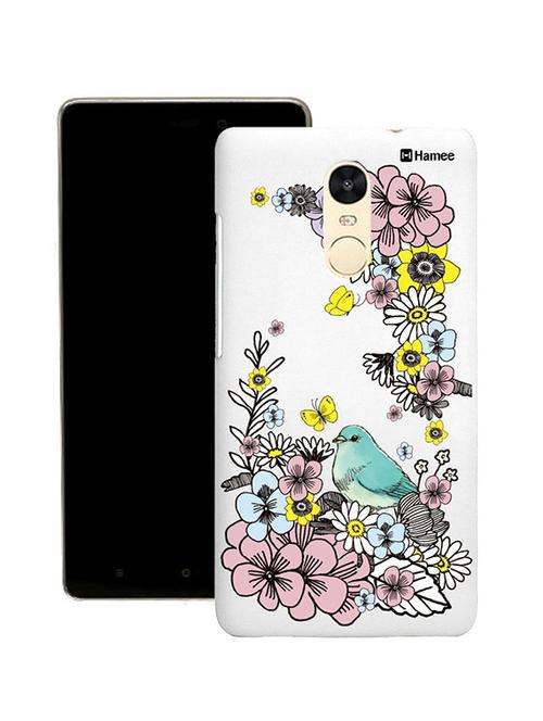 customizable hamee original cover thin fit plastic hard back case cover for lenovo vibe k6 note (bird in garden / multicolour) - 12707782 - Very Small Image - 1