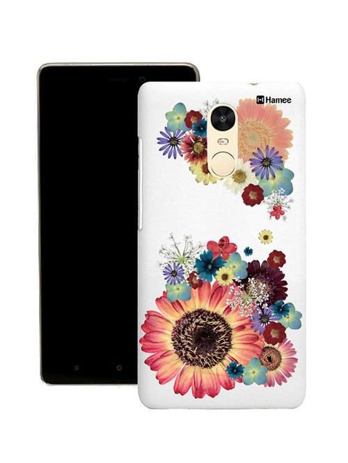 customizable hamee original cover thin fit plastic hard back case cover for lenovo vibe k6 note (multicolour large flowers) - 12707787 - Very Small Image - 1
