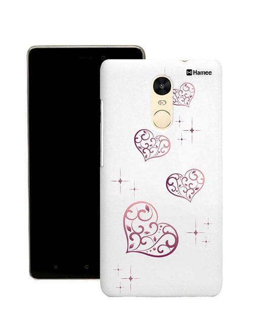 customizable hamee original cover thin fit plastic hard back case cover for lenovo vibe k6 note (pink hearts) - 12707791 - Very Small Image - 1