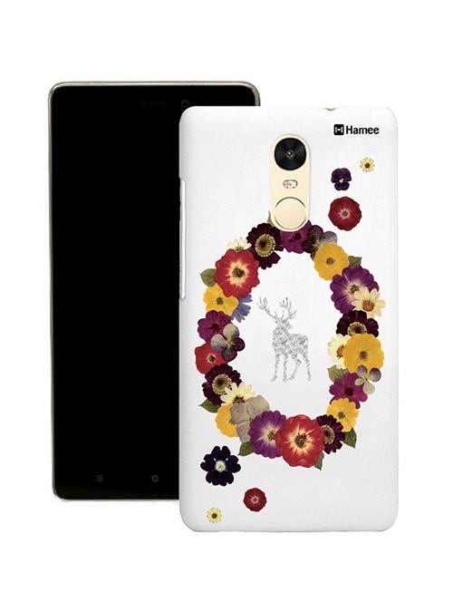 customizable hamee original cover thin fit plastic hard back case cover for lenovo vibe k6 note (flower garland) - 12707793 - Very Small Image - 1