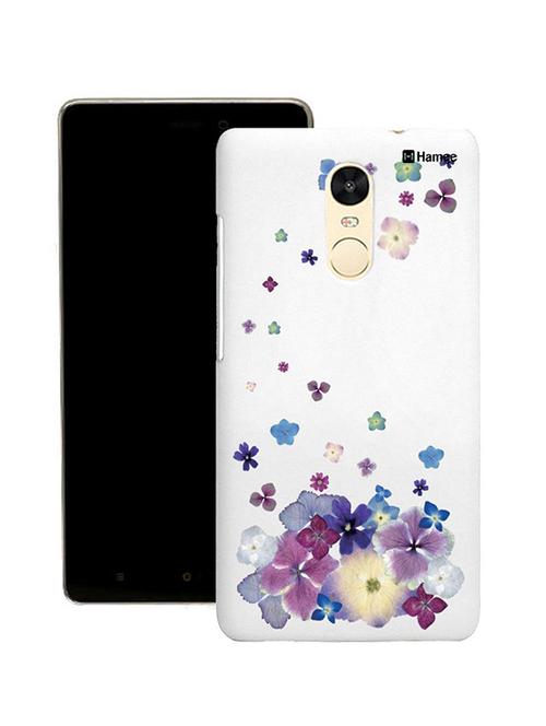 customizable hamee original cover thin fit plastic hard back case cover for lenovo vibe k6 note (purple falling flowers) - 12707796 - Very Small Image - 1