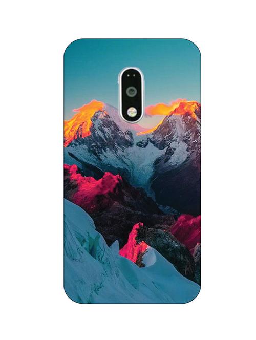customizable hamee original cover thin fit plastic hard back case cover for lenovo vibe k6 note (vibrant mountains) - 12707838 - Very Small Image - 1